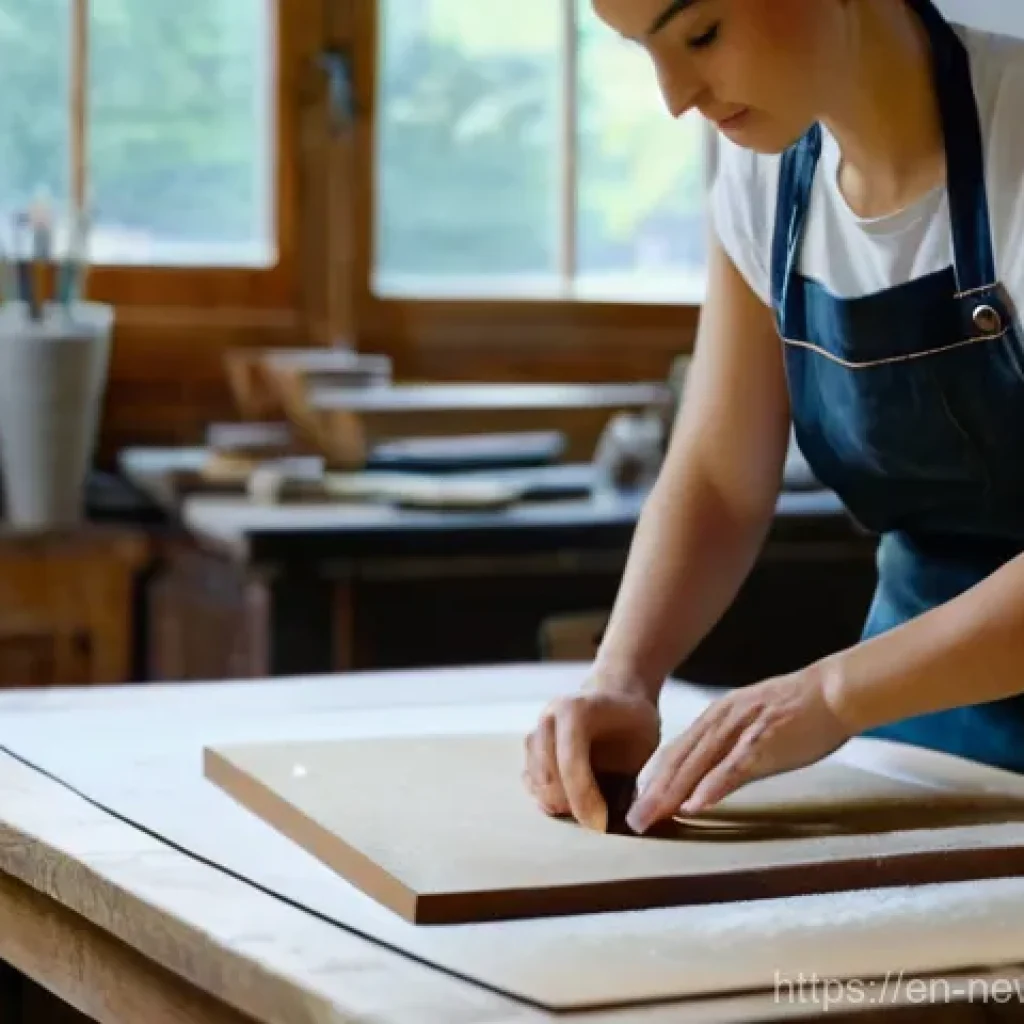 업사이클링 제품의 가격 책정 전략 - **"The Artisan's Touch: Meticulous Transformation"**
    A close-up shot of a female artisan, approx...