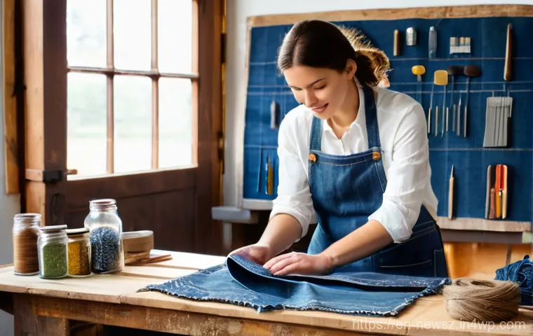 업사이클링 제품을 위한 효과적인 이메일 마케팅 - Prompt 1: Behind-the-Scenes Upcycling Craftsmanship**