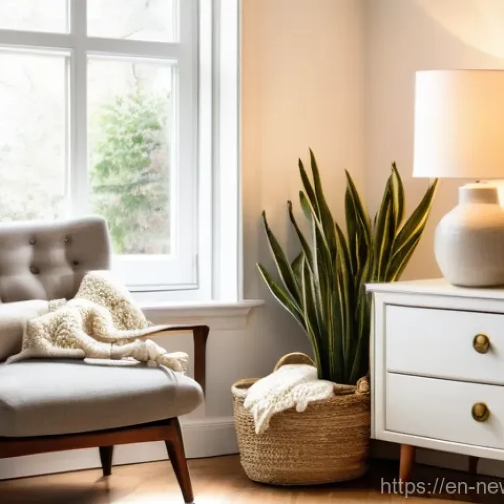 업사이클링 관련 인기 블로그 및 유튜브 채널 - **"A beautifully renovated rustic bedroom interior with soft, natural light streaming through a wind...