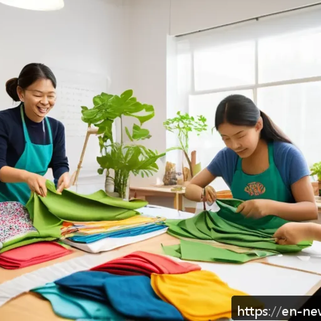 업사이클링 스타트업의 홍보를 위한 이벤트 기획 - A vibrant, sunlit community workshop space filled with diverse adults and teenagers actively transfo...